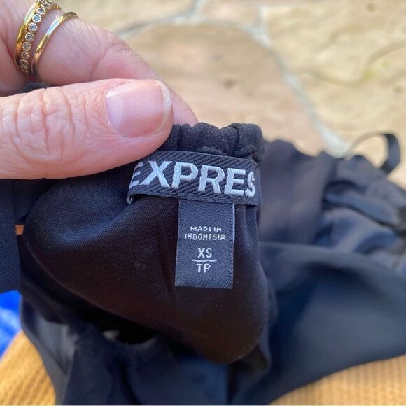 Express Black Cutout Maxi Dress Gown size XS - Picture 10 of 16